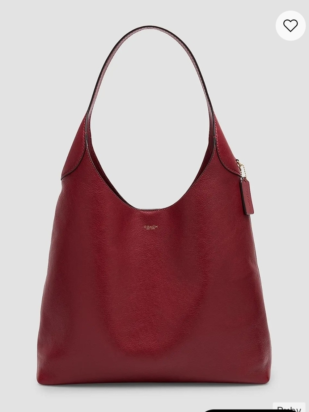 Coach Brooklyn Shoulder Bag 39 in Ruby red- NWOT